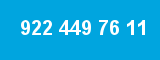 922 449 76 11 922 449 76 11